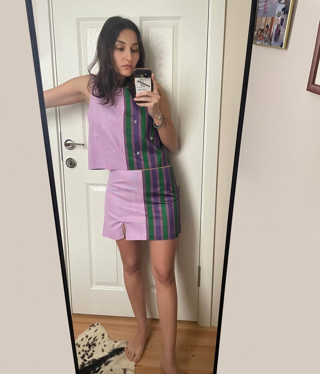 EGGPLANT SKIRT