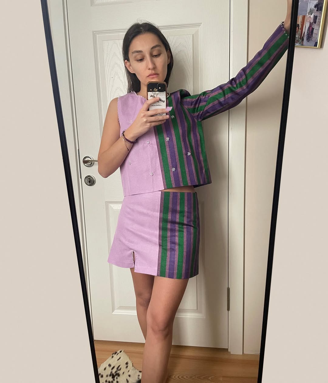 EGGPLANT ASYMMETRIC TOP